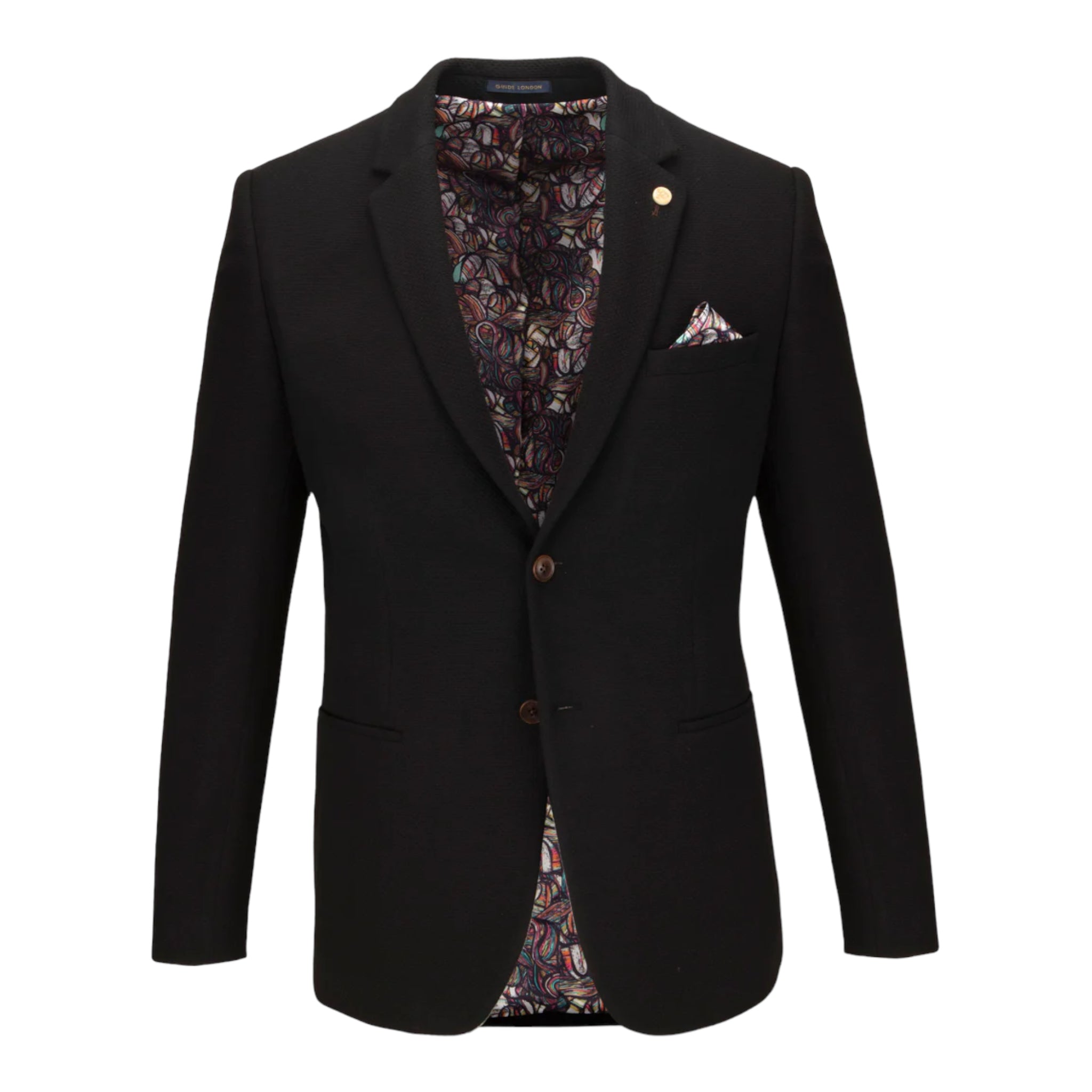 Guide London Black Modern Tailored Blazer (JK3557) - PendulumMensWear