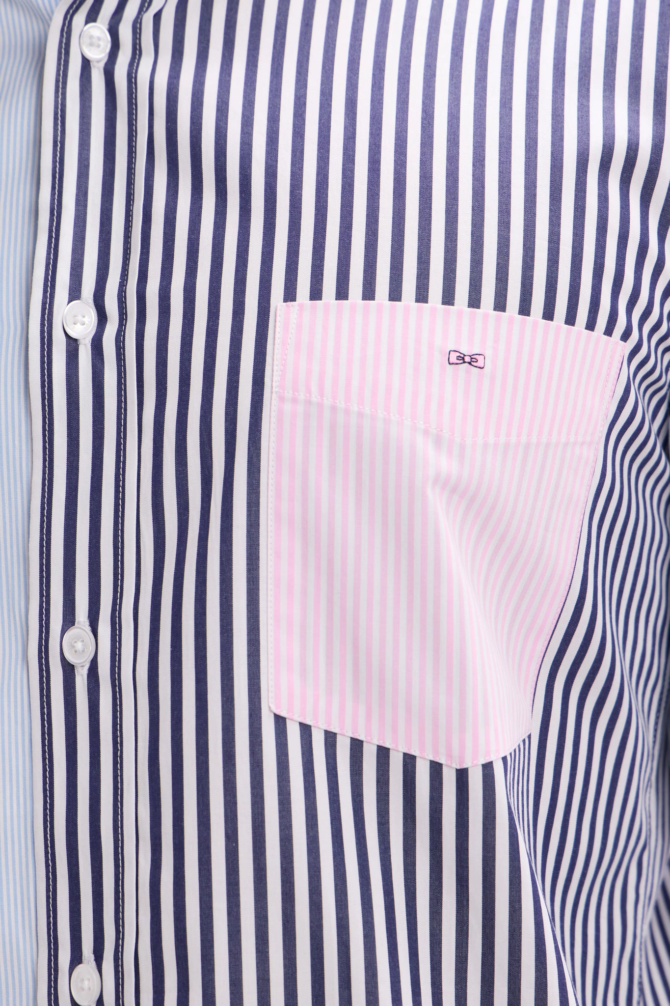 Eden Park Straight-fit tricolor striped cotton shirt - PendulumMensWear