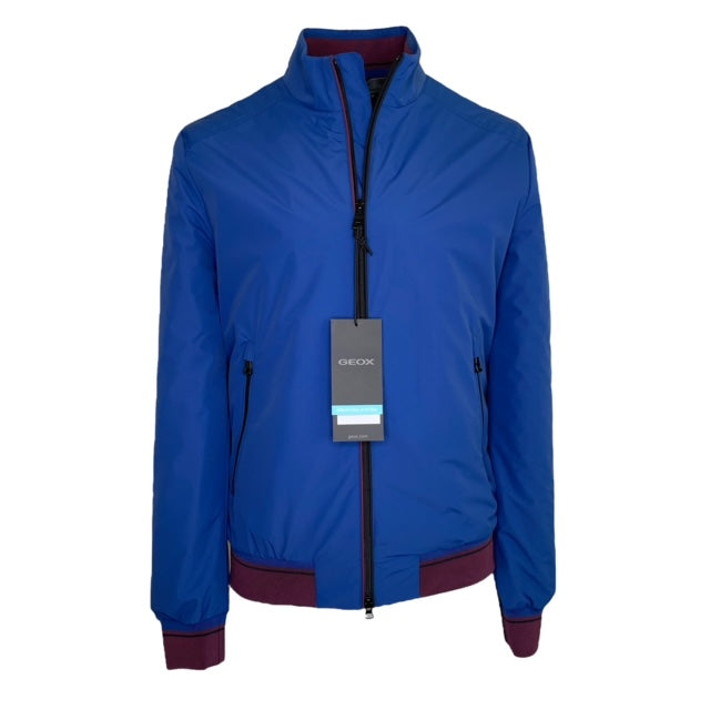 Geox Ponzer Bomber Jacket Light Blue (3520 2620 4440) - PendulumMensWear