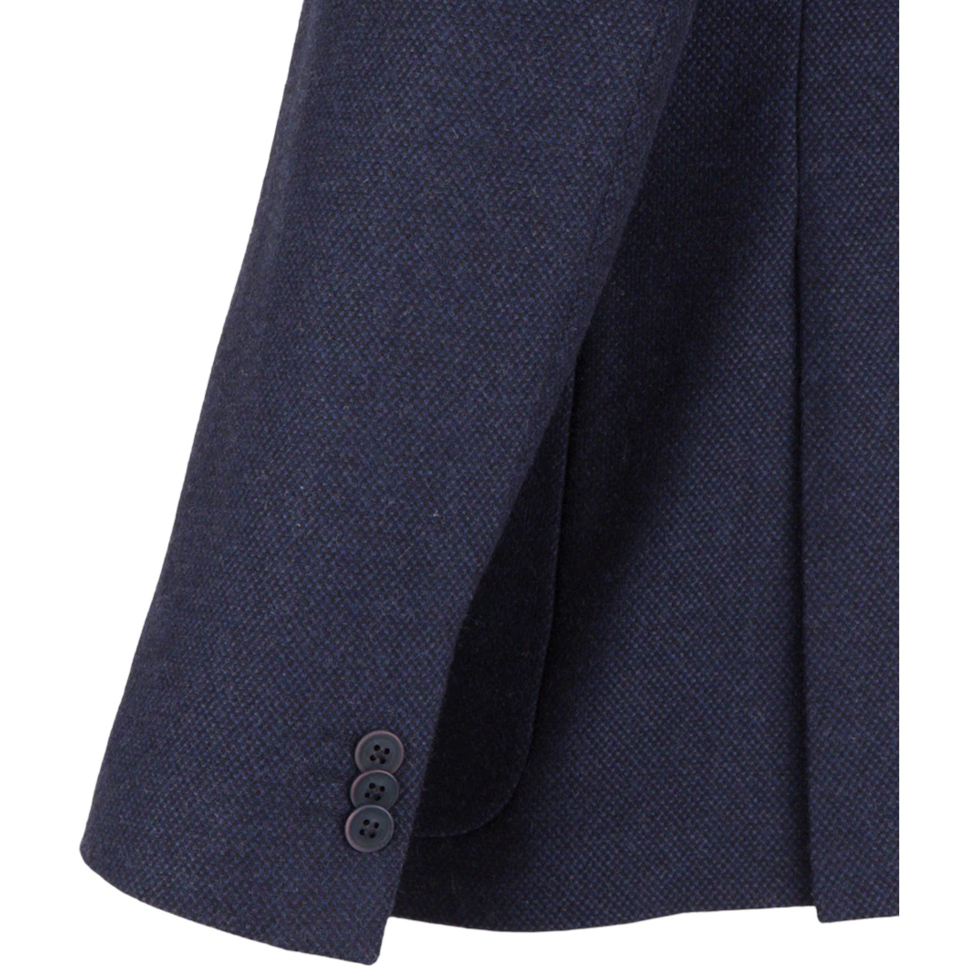 Guide London Brushed Tweed Navy Blazer with Gillet Insert (JK3501)