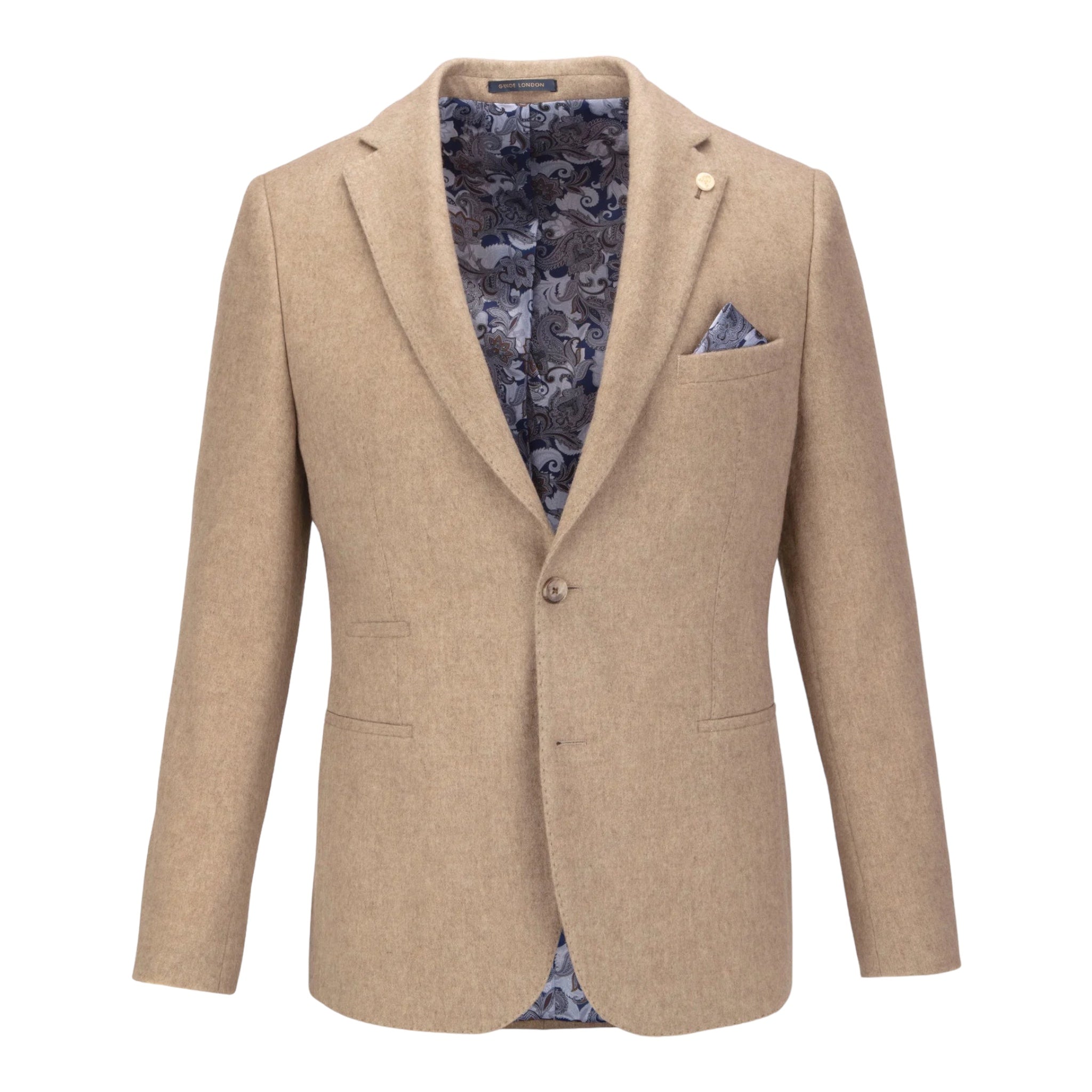Guide London Wool Blend Blazer (JK3547) - PendulumMensWear
