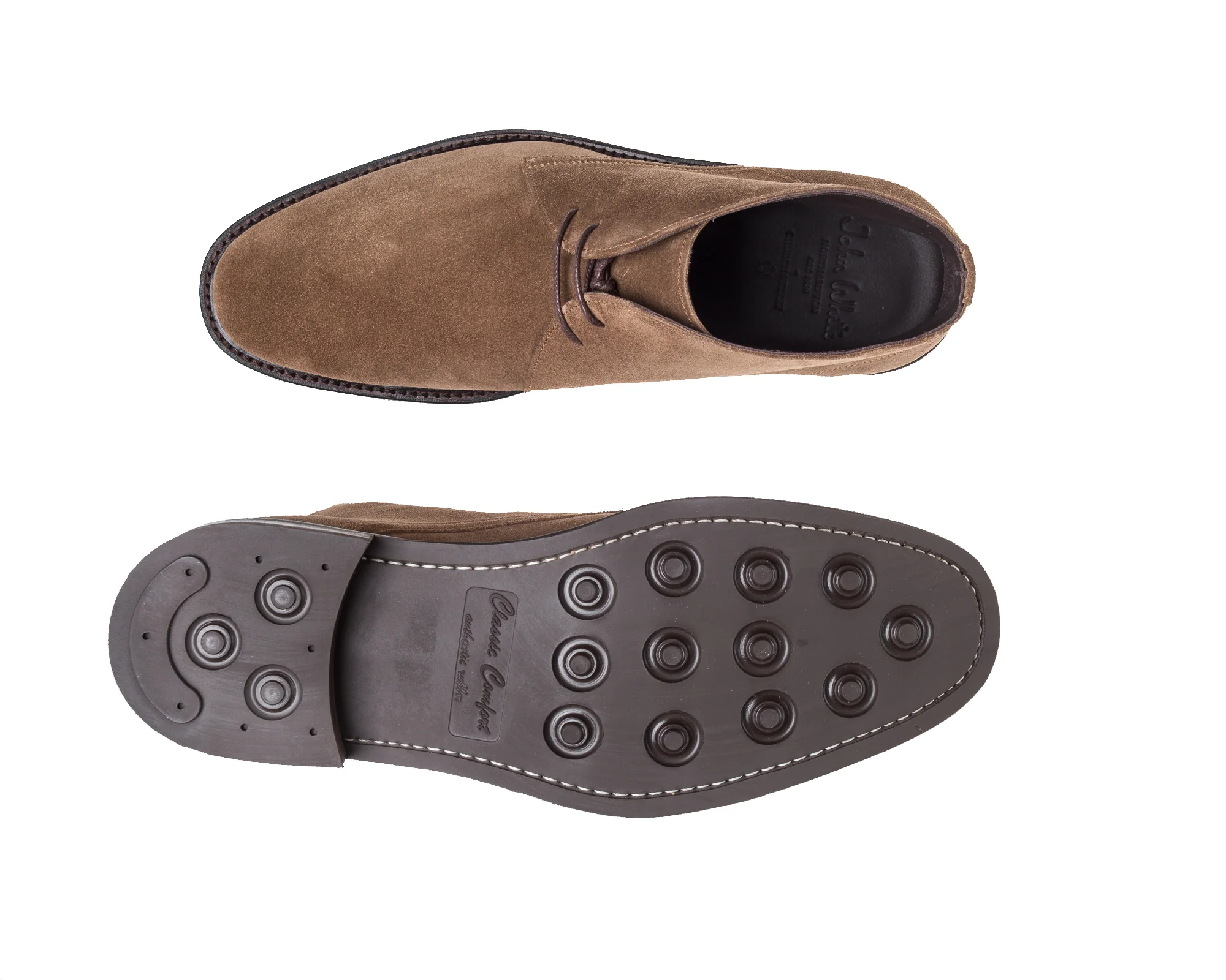 John White  Westfield Fawn Suede Chukka Boots - PendulumMensWear