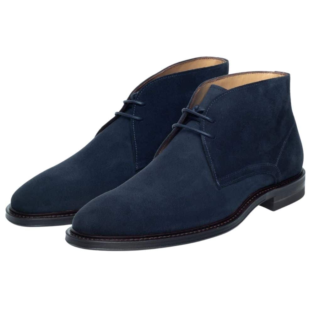 John White Westfield Navy Chukka Boots - PendulumMensWear