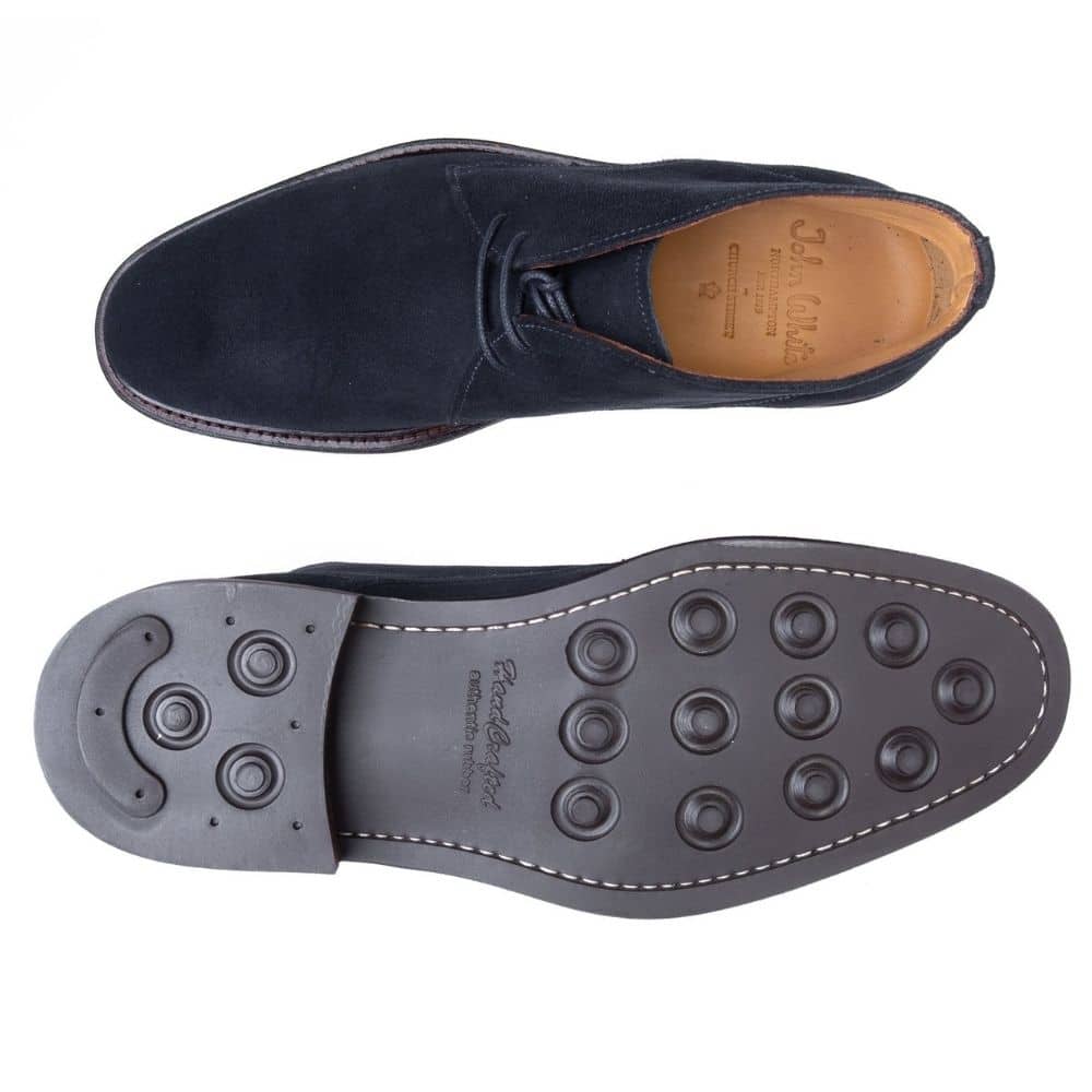 John White Westfield Navy Chukka Boots - PendulumMensWear