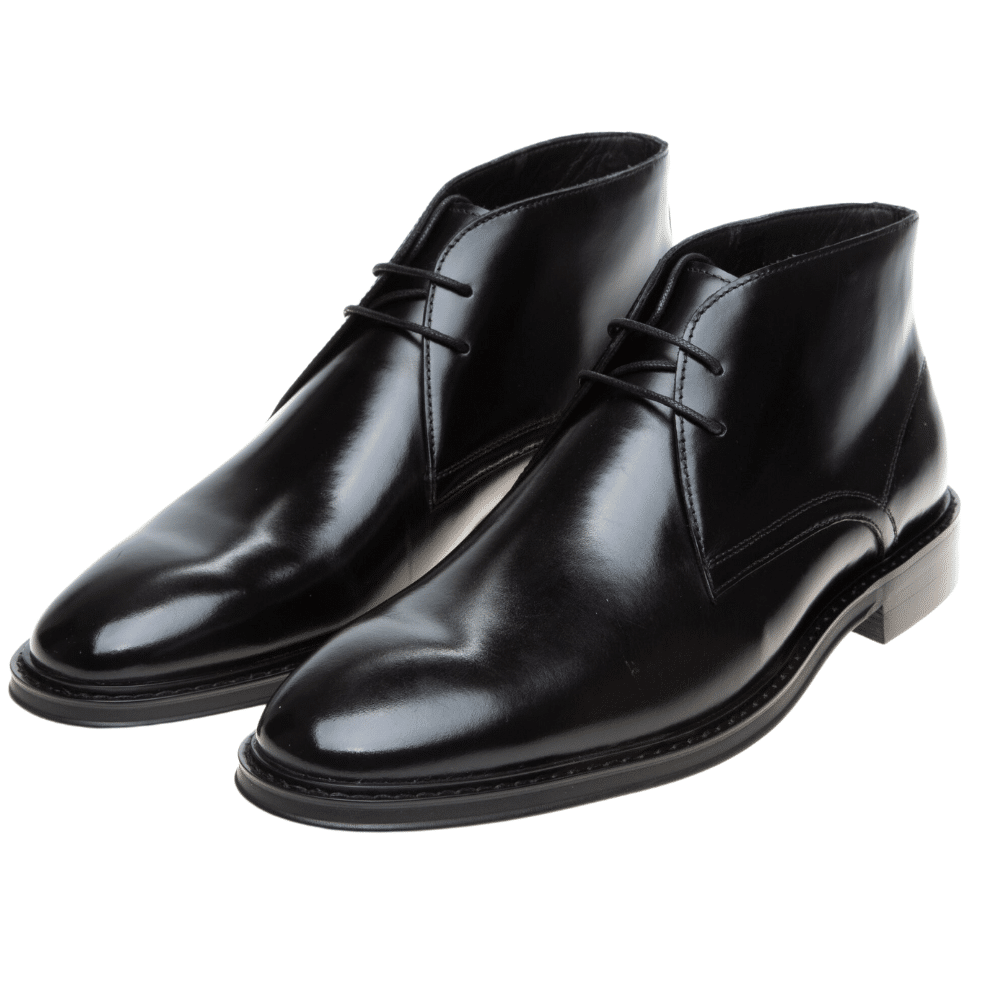 John White Amport Black Chukka Boot - PendulumMensWear