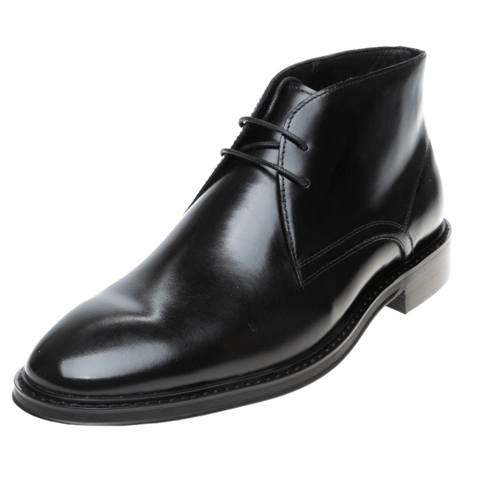 John White Amport Black Chukka Boot - PendulumMensWear