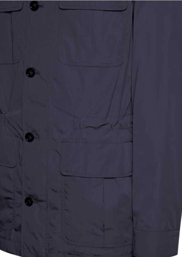 GEOX M3522D T2941 F1624 LITIO Field Jacket in Navy Blue - PendulumMensWear