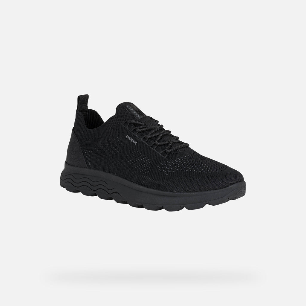 Geox U Spherical U15BYA 0006K C9997 Black Knitted Trainer - PendulumMensWear