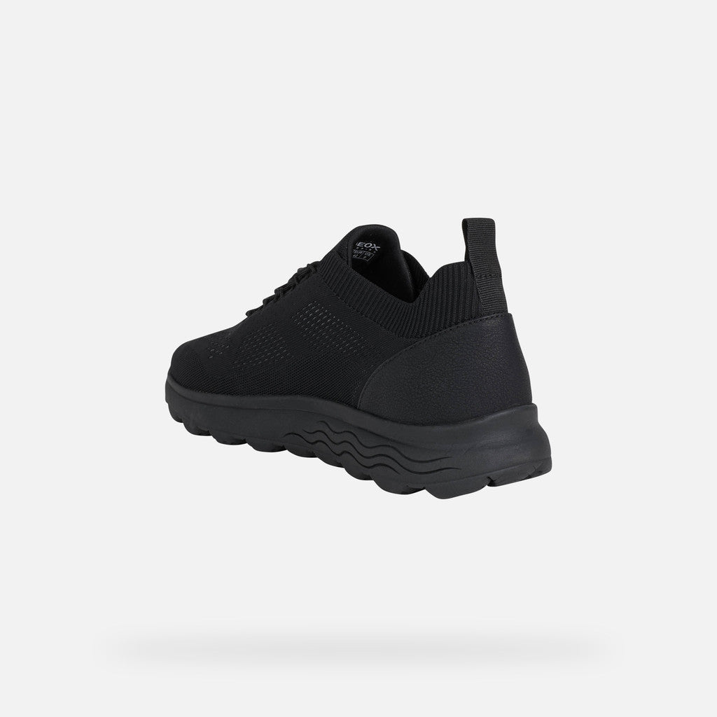 Geox U Spherical U15BYA 0006K C9997 Black Knitted Trainer - PendulumMensWear
