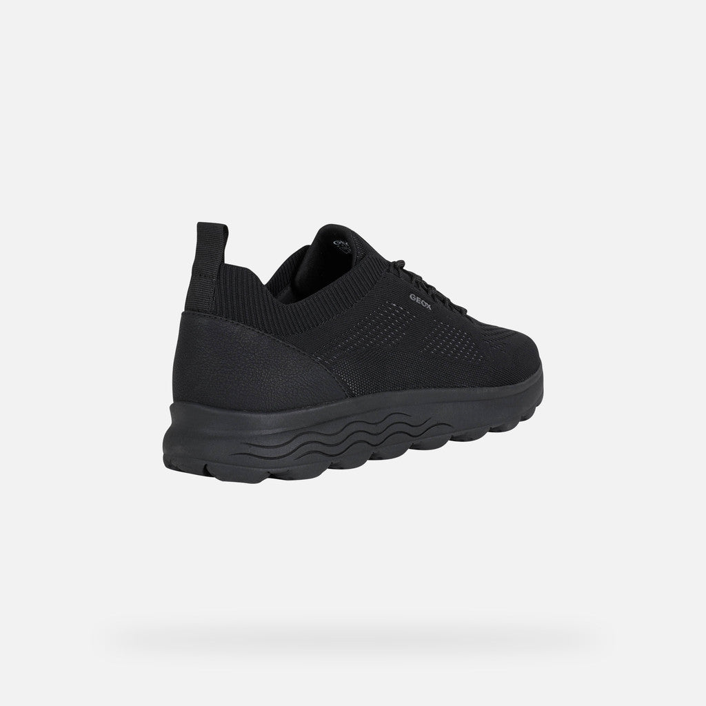 Geox U Spherical U15BYA 0006K C9997 Black Knitted Trainer - PendulumMensWear