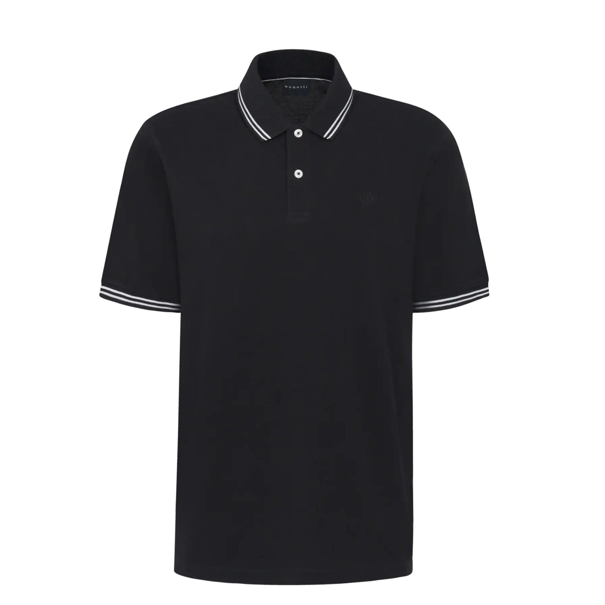 Bugatti 8150 35001/290 Black Polo Shirt - PendulumMensWear