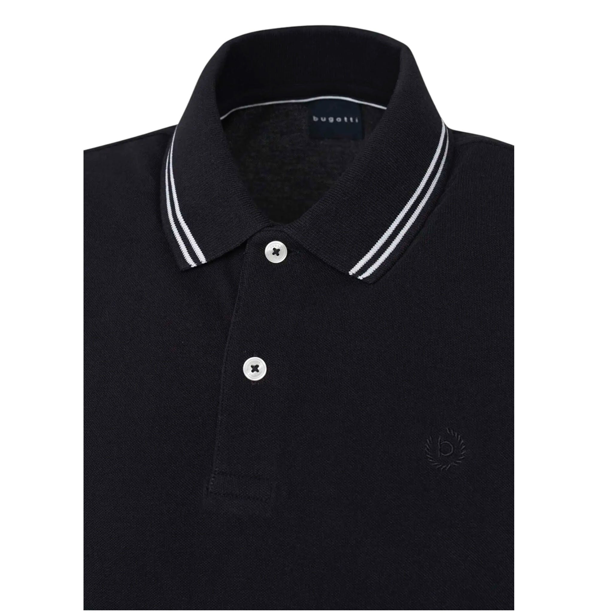 Bugatti 8150 35001/290 Black Polo Shirt - PendulumMensWear