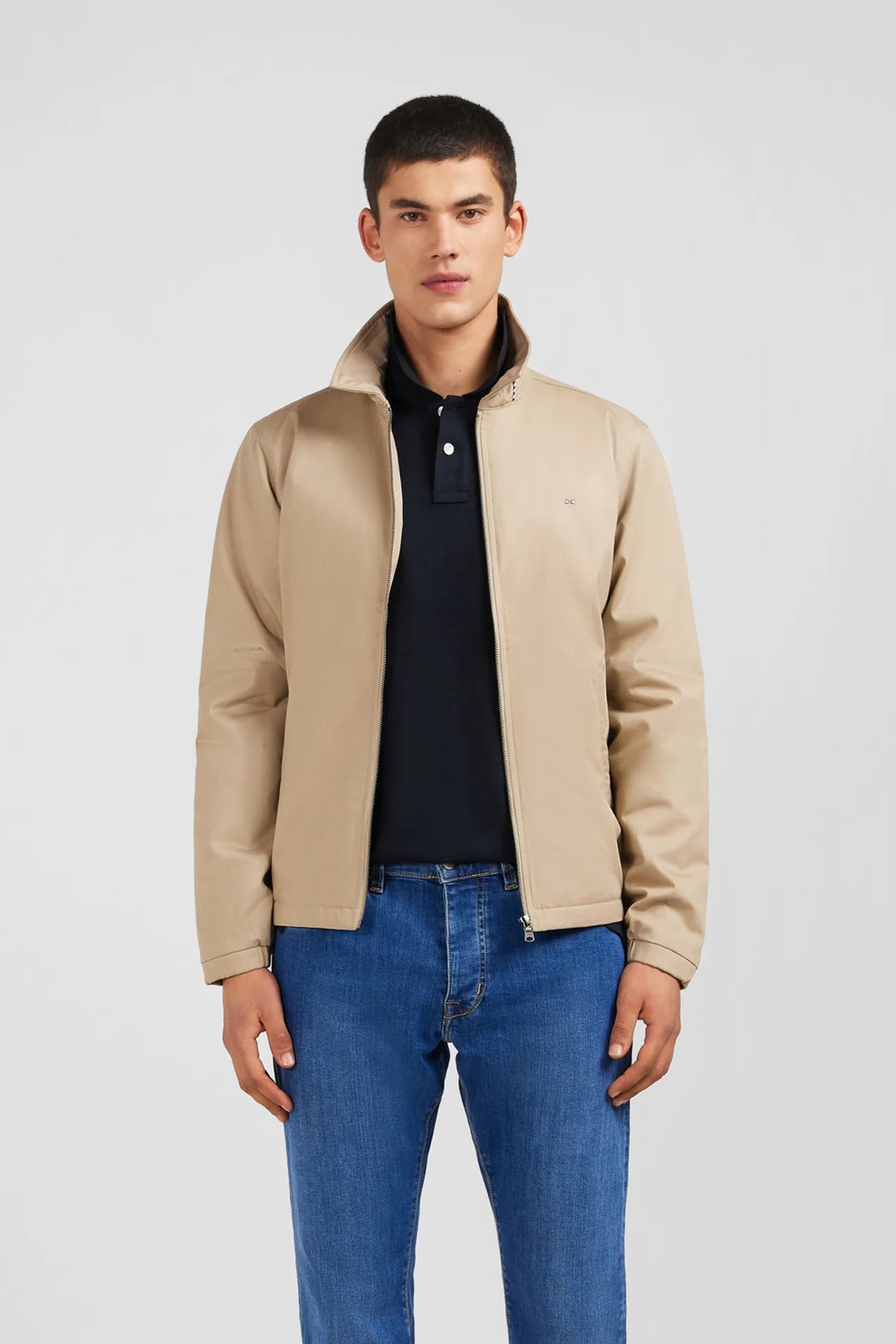 Eden Park Beige jacket in cotton gabardine - PendulumMensWear