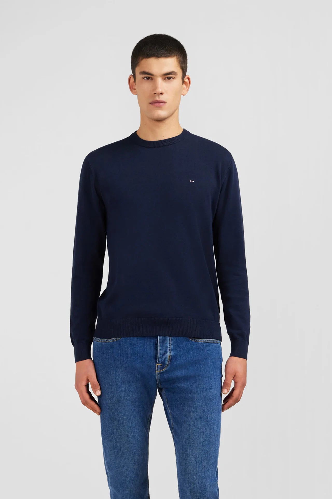 Eden Park Crew navy blue cotton jumper - PendulumMensWear