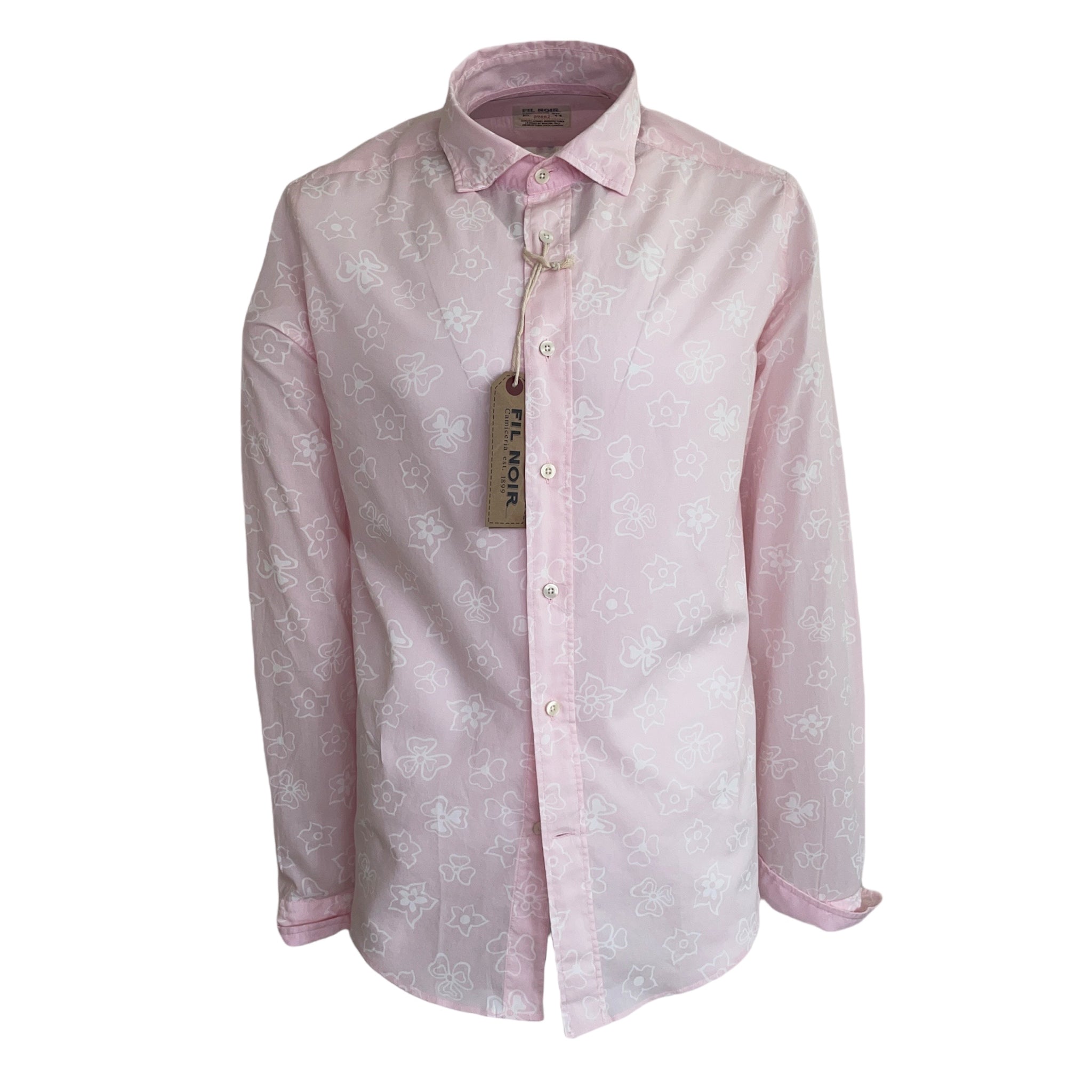 Fil Noir Pink & White Floral Long Sleeve Print Shirt (51 817 43)