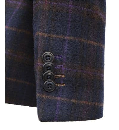 Guide London Navy Blue Check Jacket (JK3400)