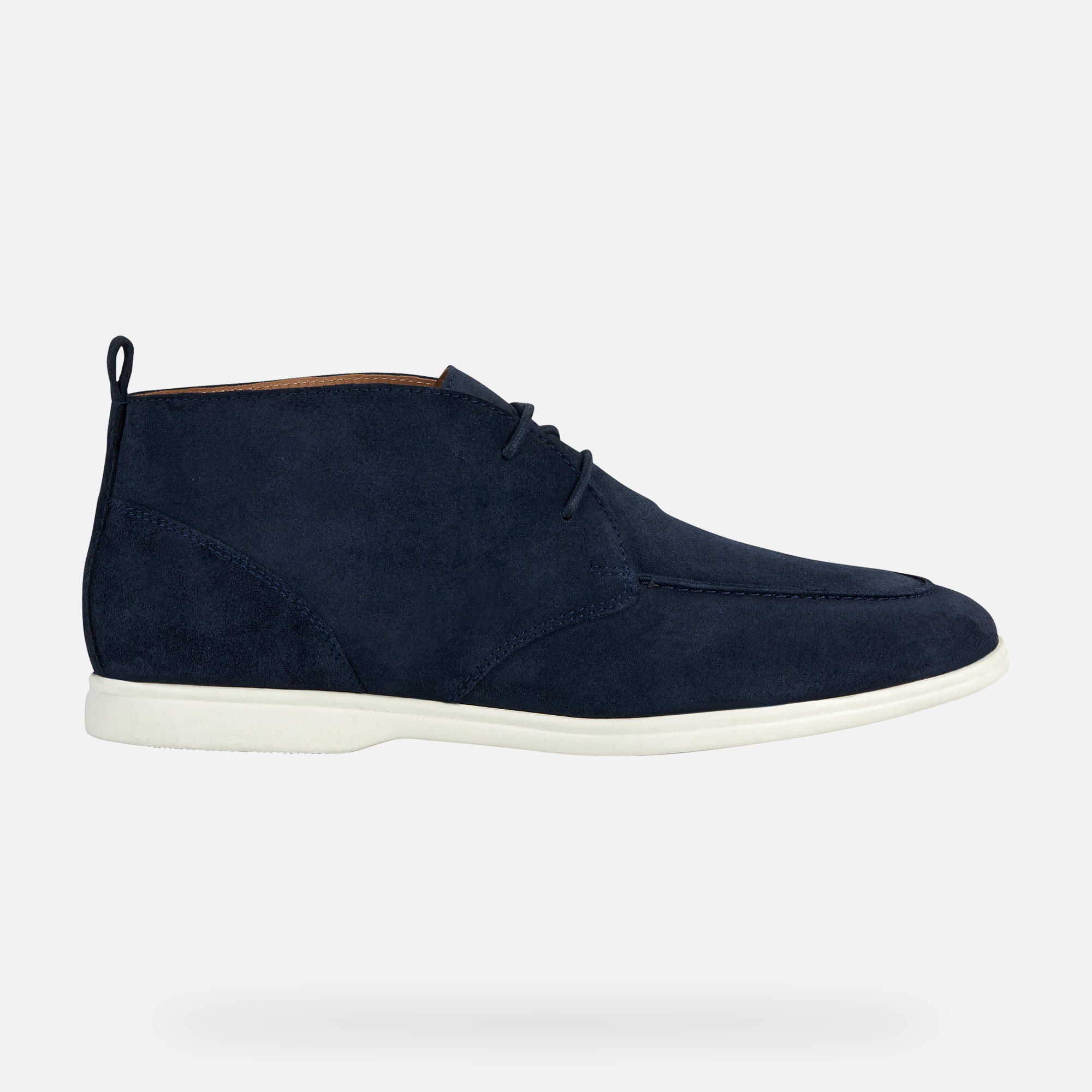 Geox Navy Suede Shoes Venzone Man