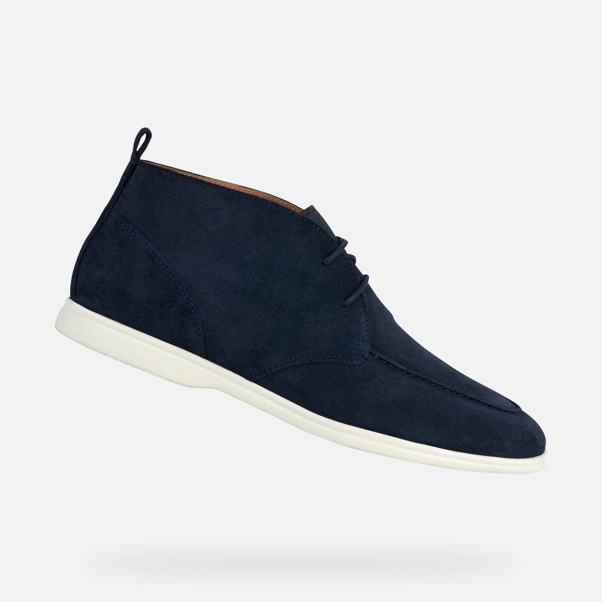 Geox Navy Suede Shoes Venzone Man - PendulumMensWear