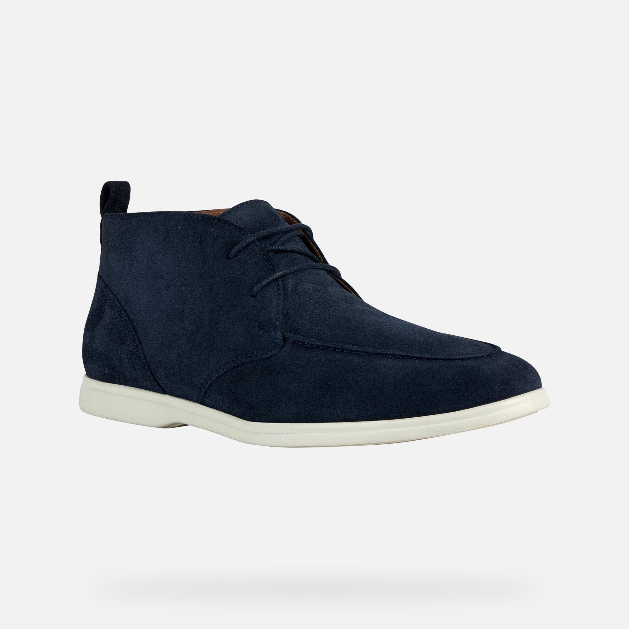 Geox Navy Suede Shoes Venzone Man