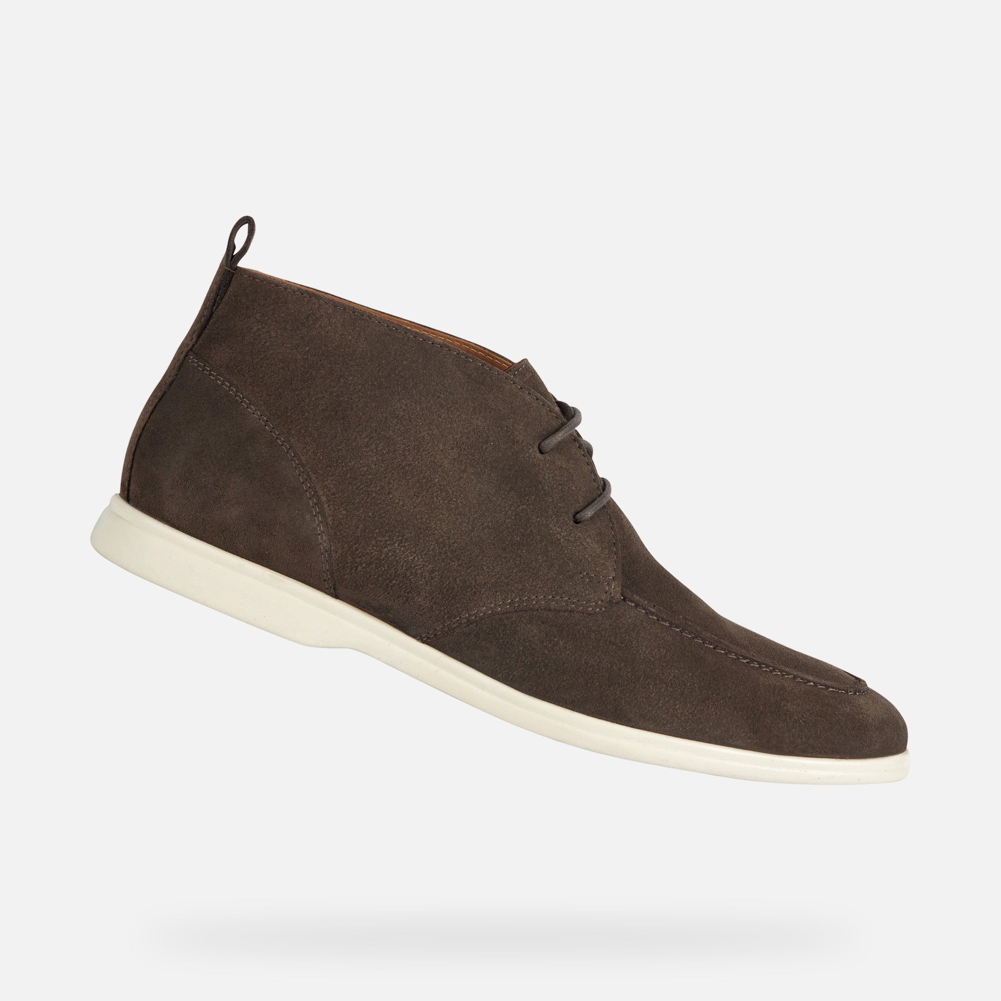 Geox Dove Grey Suede Shoes Venzone Man