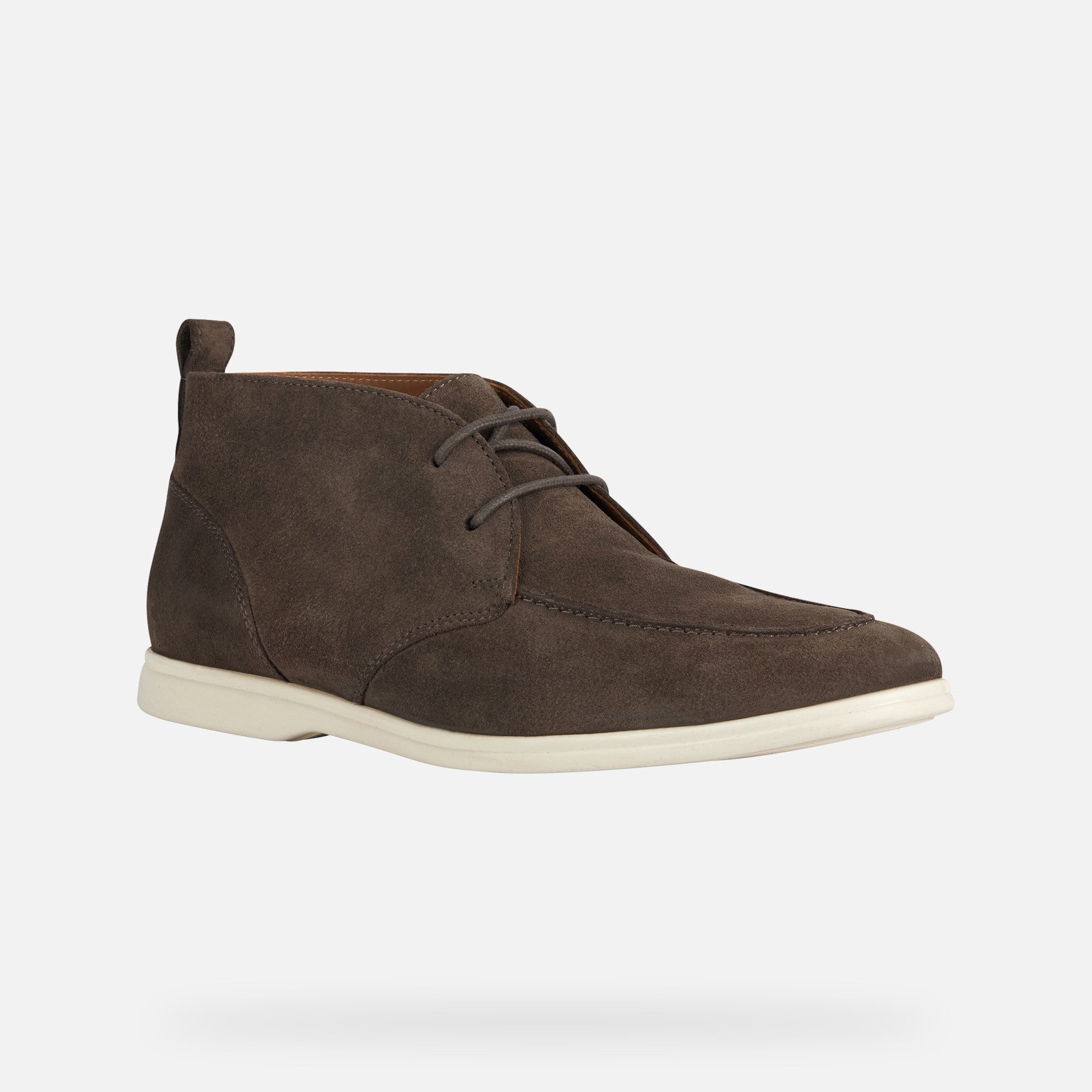 Geox Dove Grey Suede Shoes Venzone Man - PendulumMensWear